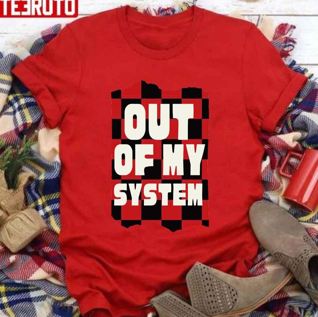 Out Of My System Louis Tomlinson Checkered Design Unisex T-Shirt