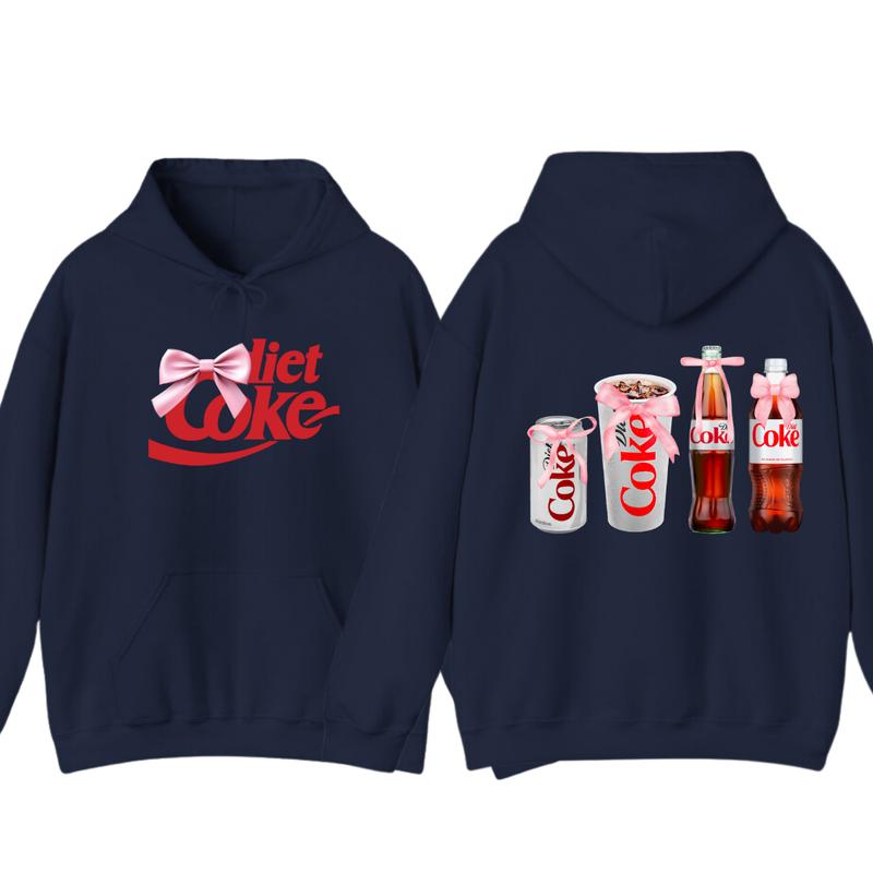 Diet Coke Coquette Hoodie T-shirt - Versatile Unisex - Styles For Every Occasion - Active Lifestyle Essentials