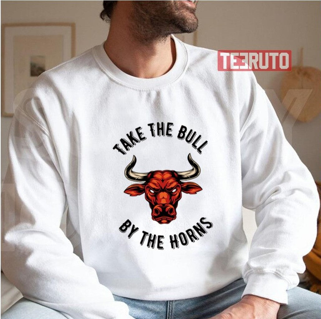 Take The Bull By The Horns Red Bull Head Unisex Hoodie