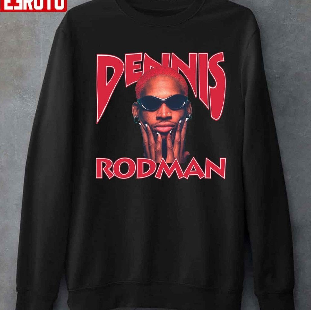 No 91 NBA Basketball Player Dennis Rodman Retro Vintage Graphic Unisex T-shirt
