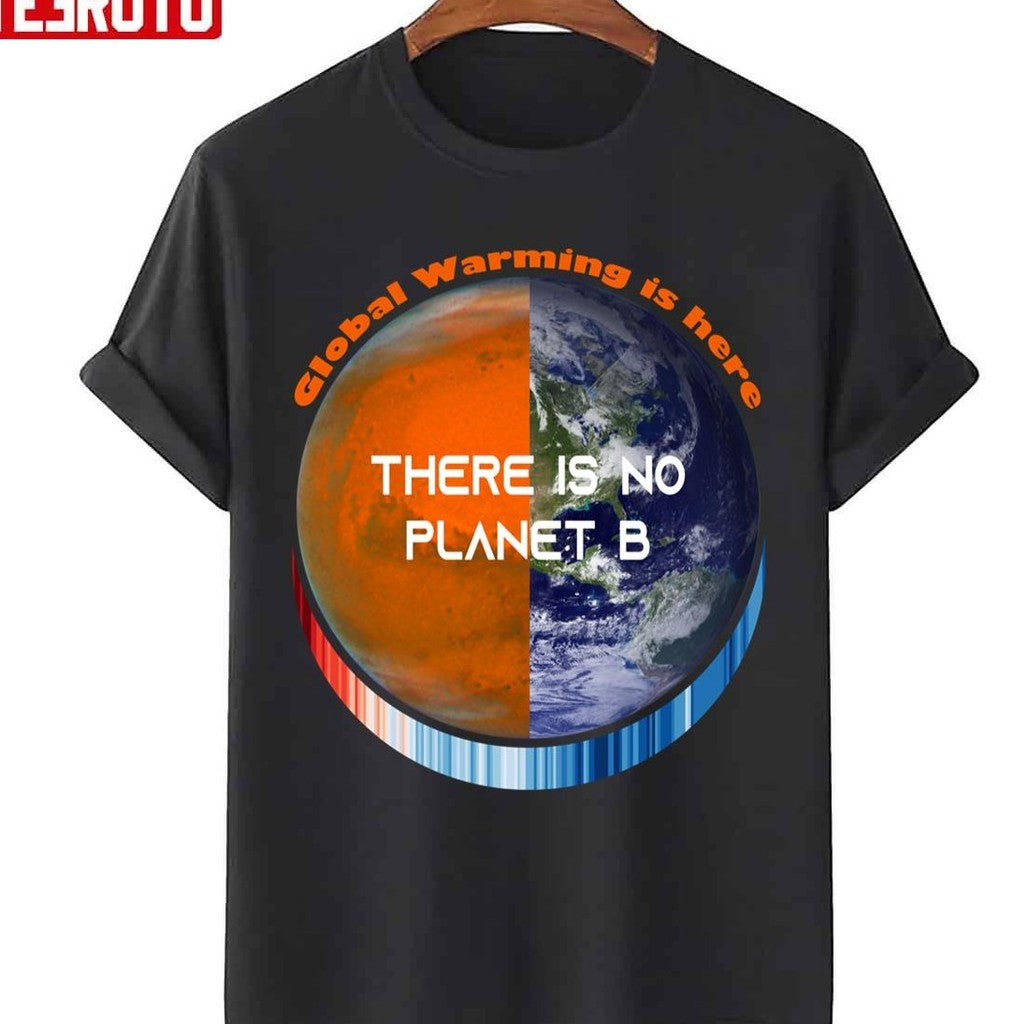 Show Your Stripes There Is No Planet B Earth Global Warming Unisex Hoodie