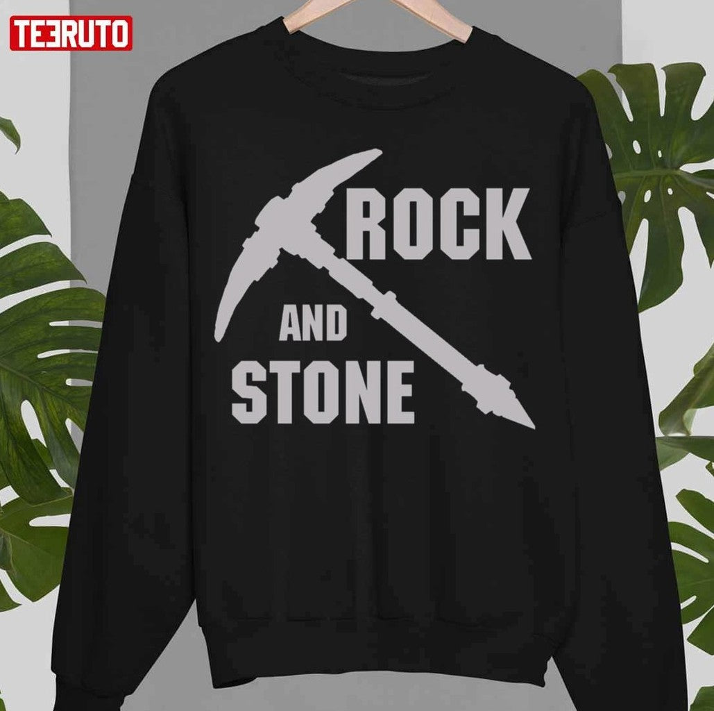 Rock And Stone Grey Unisex T-Shirt