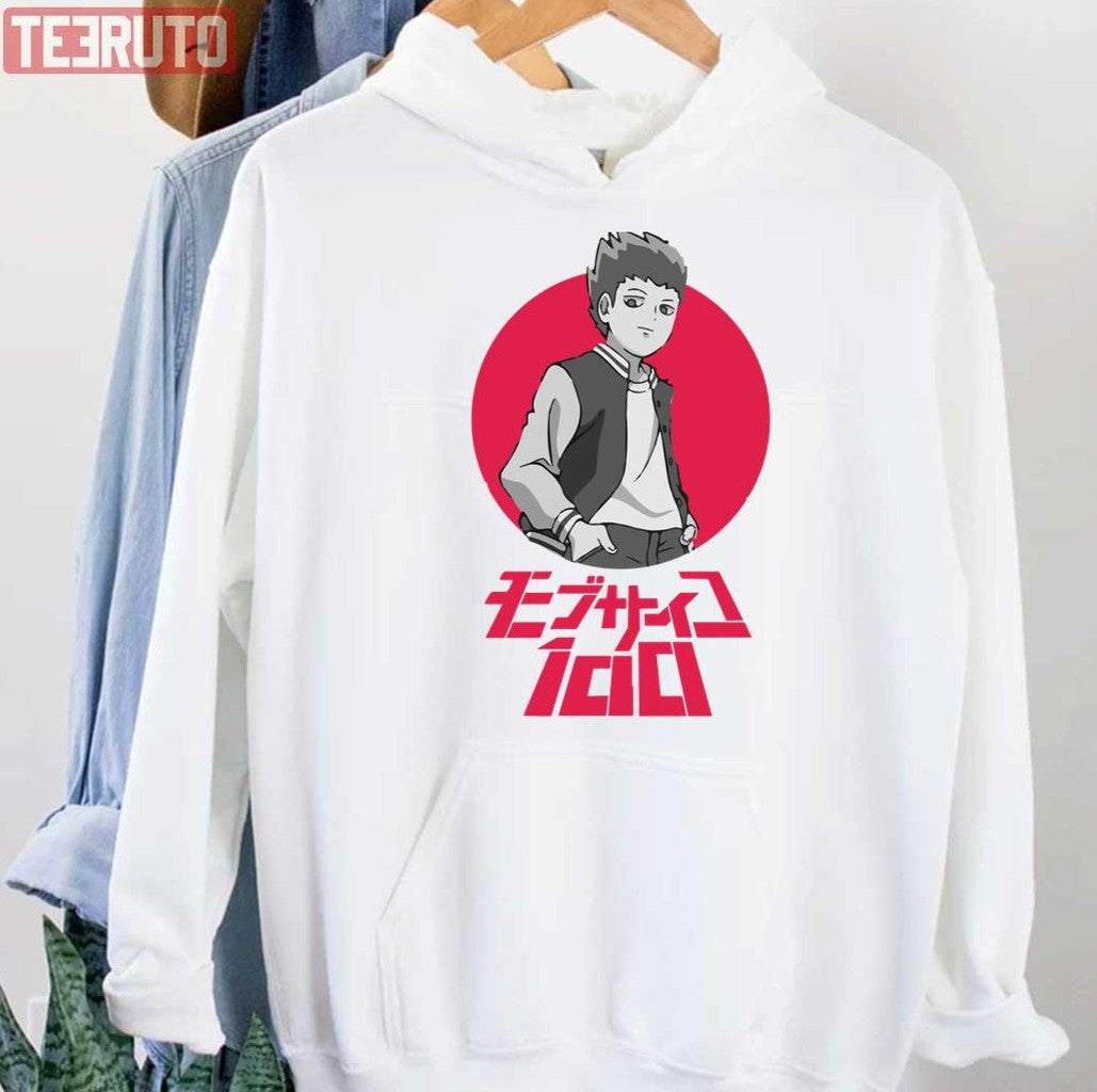 Sho Suzuki Mp100 Red Graphic Mob Psycho 100 Unisex Hoodie