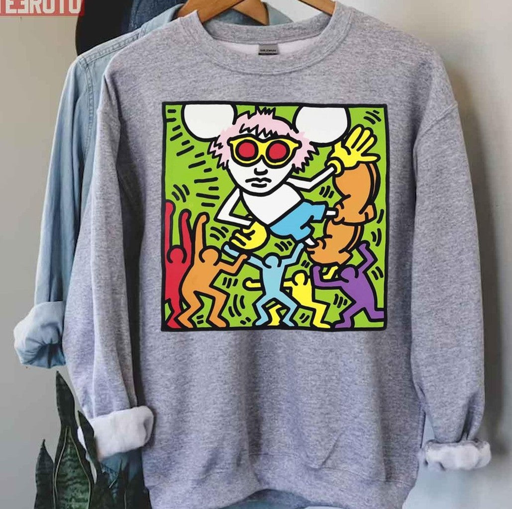 Andy Mouse Keith Haring Unisex Hoodie