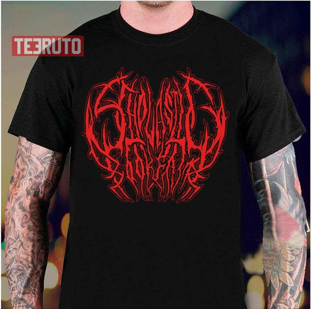 Scholastic Book Fair Scary Stories Red Death Metal Logo Unisex T-Shirt