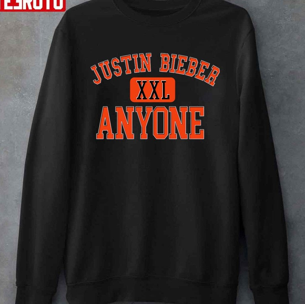 Anyone Varsity Justin Bieber Merch Unisex T-Shirt
