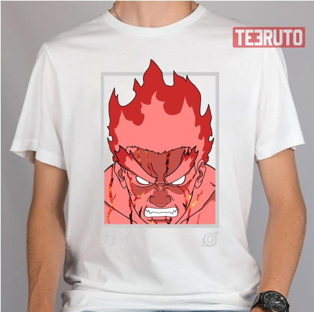 Angry Might Guy Red Naruto Shippuden Unisex Hoodie