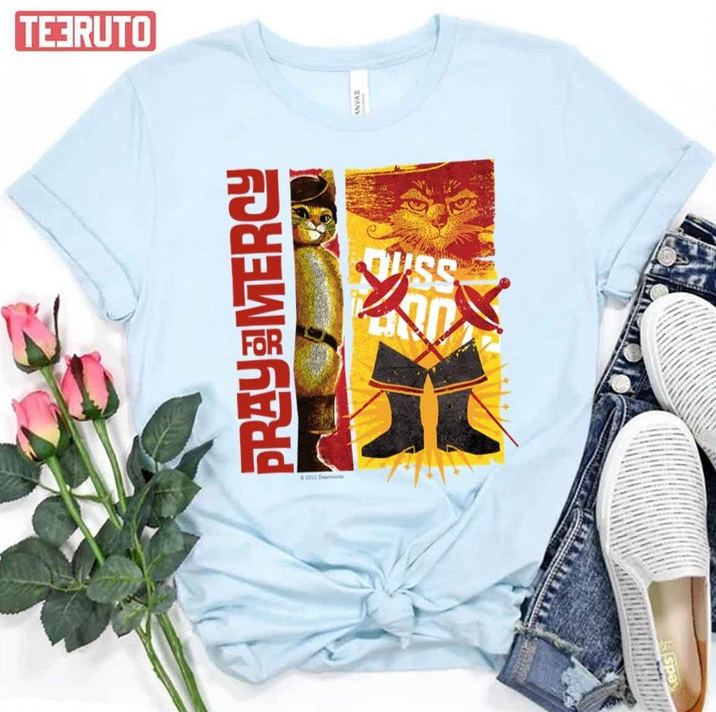 Pray For Mercy Red Poots In Boots Unisex T-Shirt