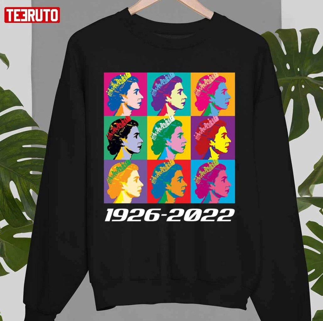 Rip Queen Elizabeths II Great Britain The Queen Of The United Kingdom Vector Painting Unisex T-shirt