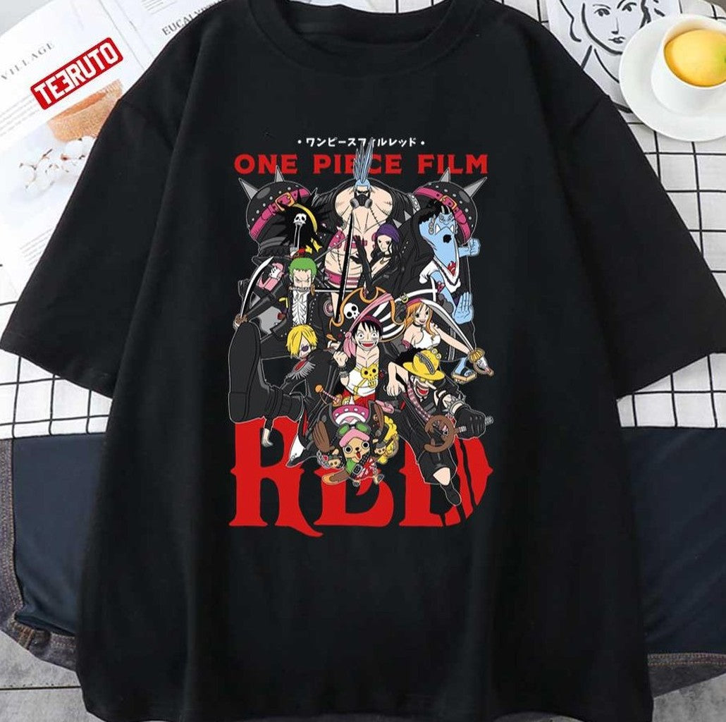 Mugiwara Crew Special One Piece Film Red Character Unisex T-shirt