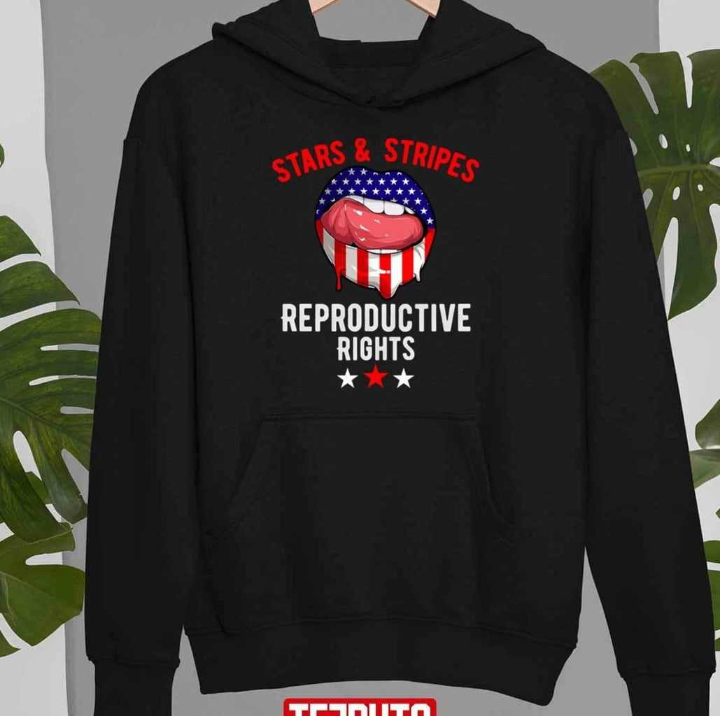 Stars Stripes Reproductive Rights American Flag 4th Of July Unisex T-Shirt