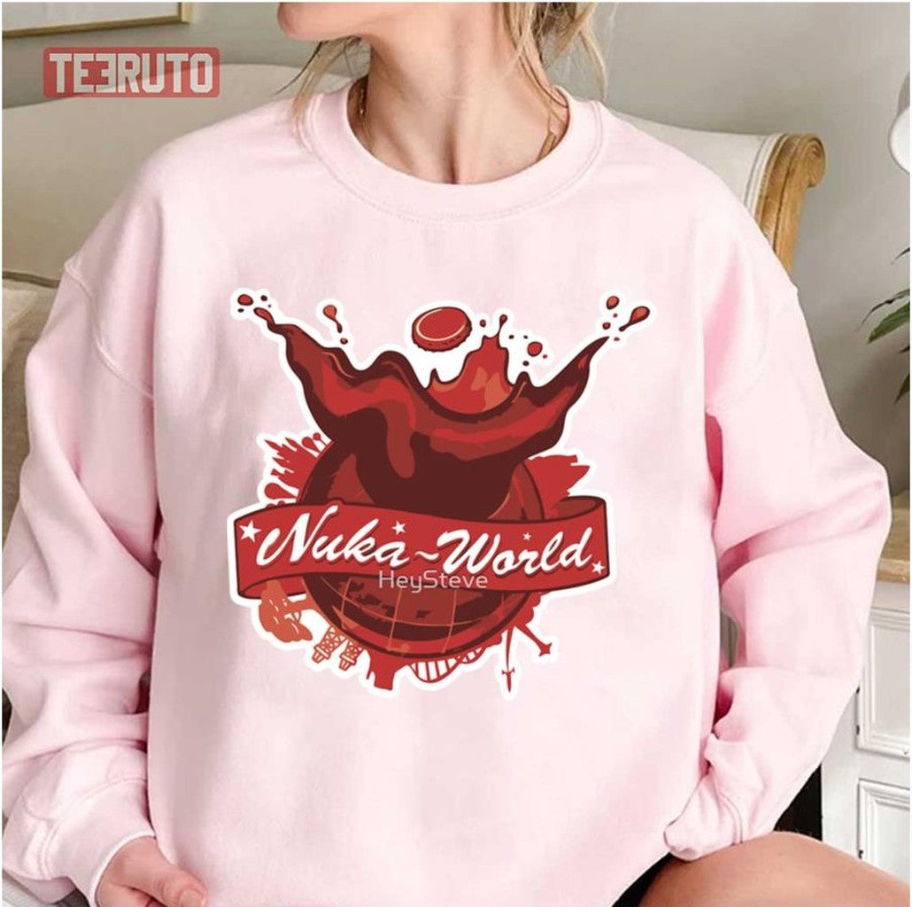 Nuka World Color Red Fallout Game Unisex Sweatshirt