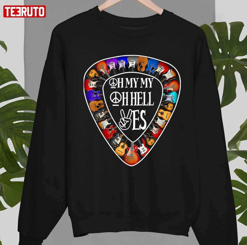 My Oh Hell Yes Retro Rock Guitar Music Unisex T-Shirt