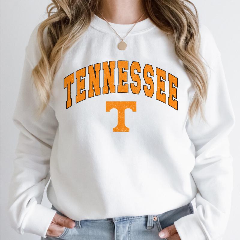 Tennessee Volunteers Vintage Football NCAA Trendy Sweatshirt, University of Tennessee Unisex Football NCAA Shirt, Gift For Men, Gift For Girls, Crewne