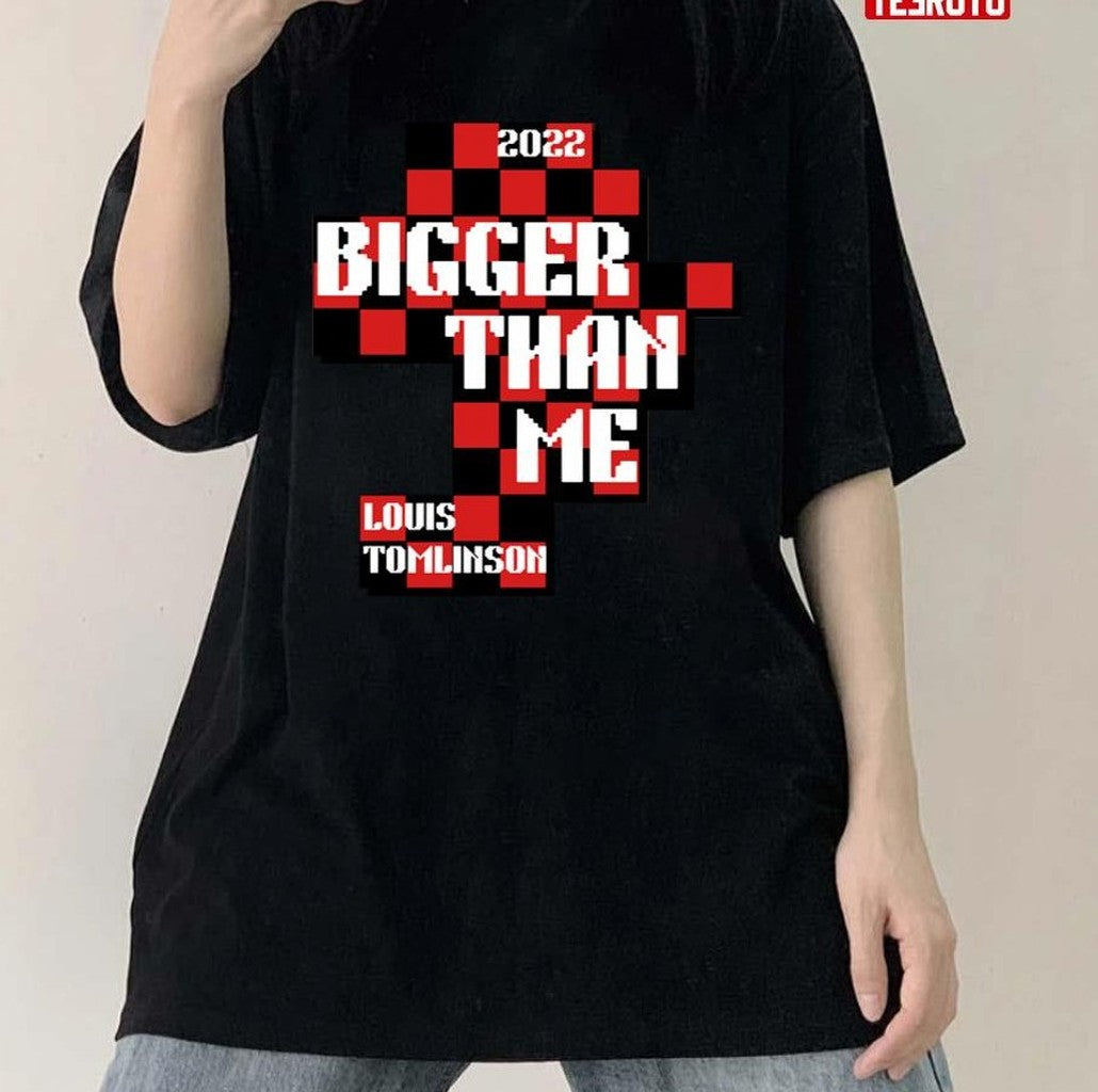 Bigger Than Me Louis Tomlinson 2022 Red Black Unisex T-shirt