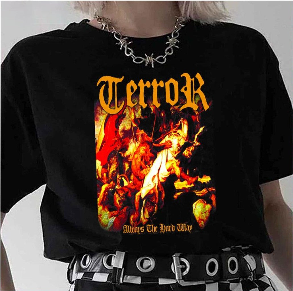 Terror Band Graphic Unisex Hoodie