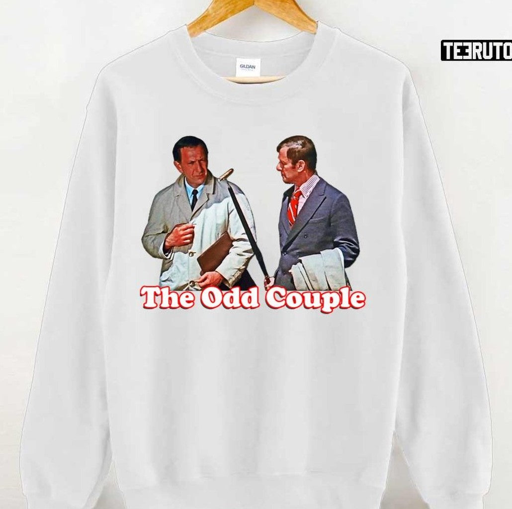 Sitcom Retro Throwback The Odd Couple Felix And Oscar Tribute Unisex T-shirt