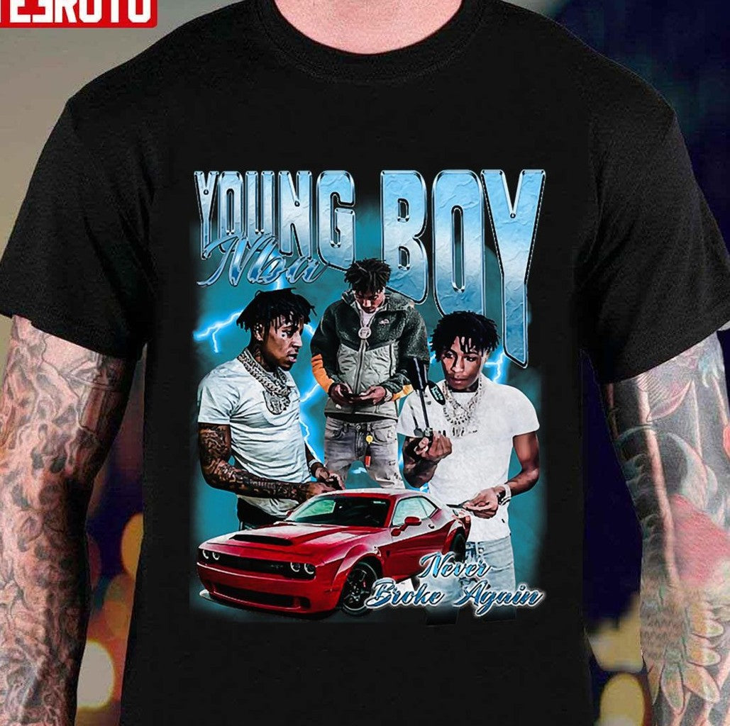Nba Youngboy Retro Vintage Bootleg 90s Unisex T-Shirt