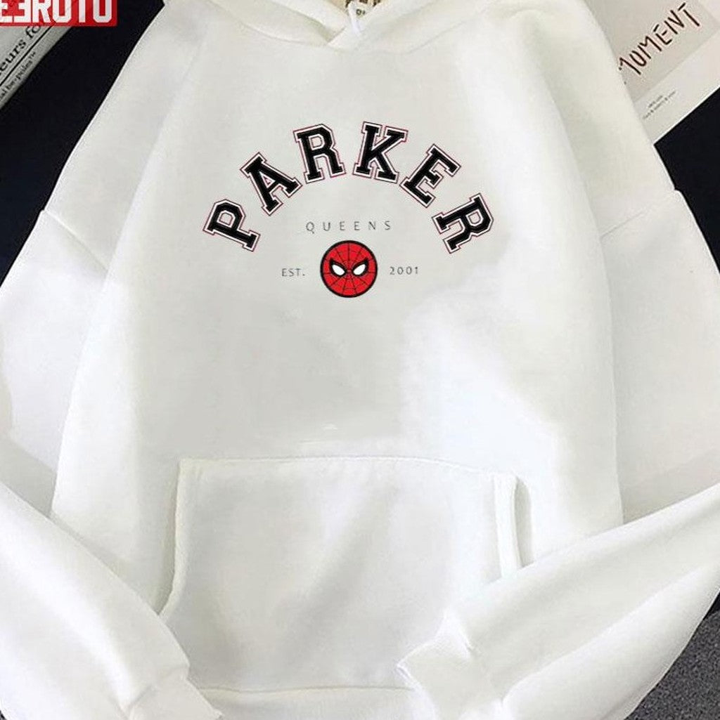 Parker Queen Est 2001 Marvel Spider-man College Style Unisex Sweatshirt