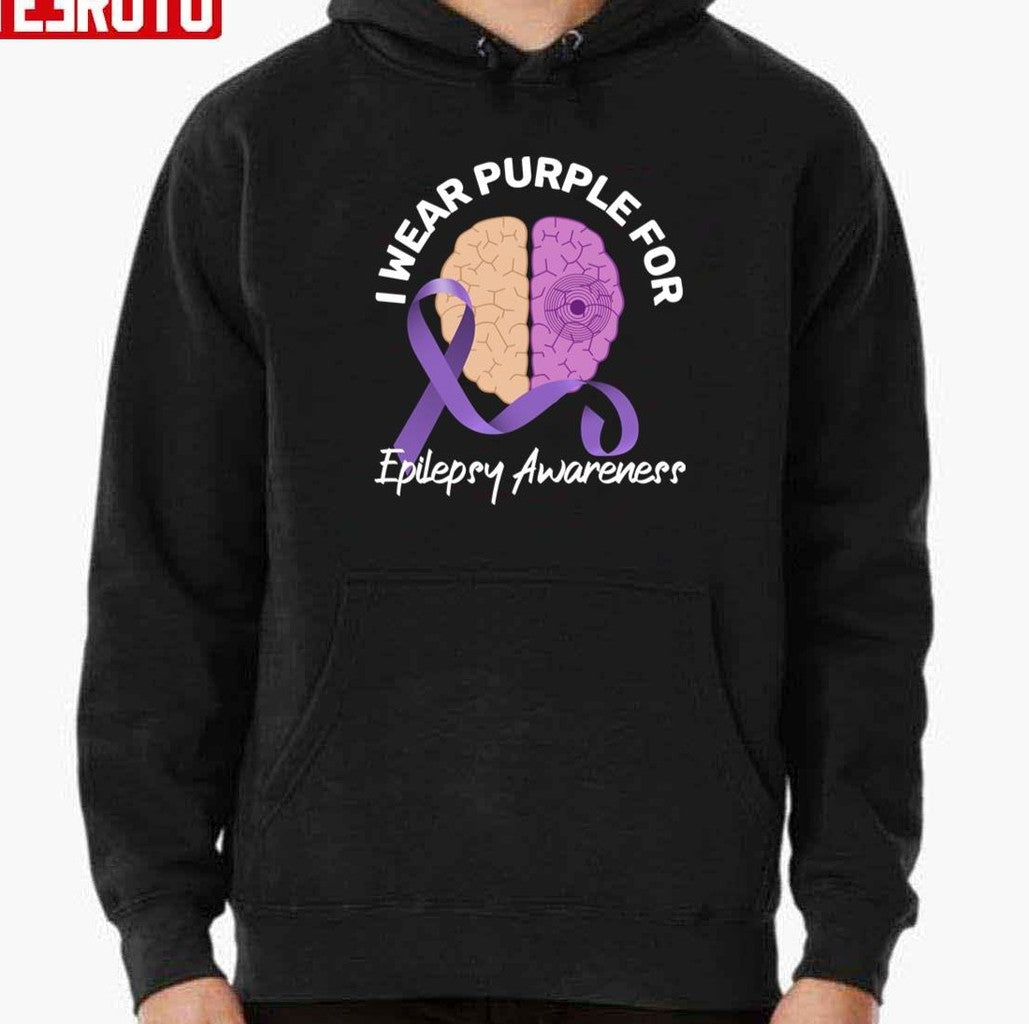 Purple Ribbon Warrior For Epilepsy Awareness Unisex T-Shirt