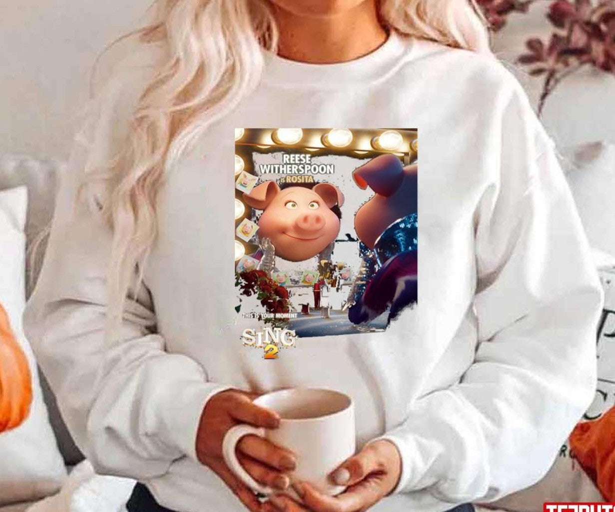 Sing 2 Rosita The Singing Pig Unisex Sweatshirt