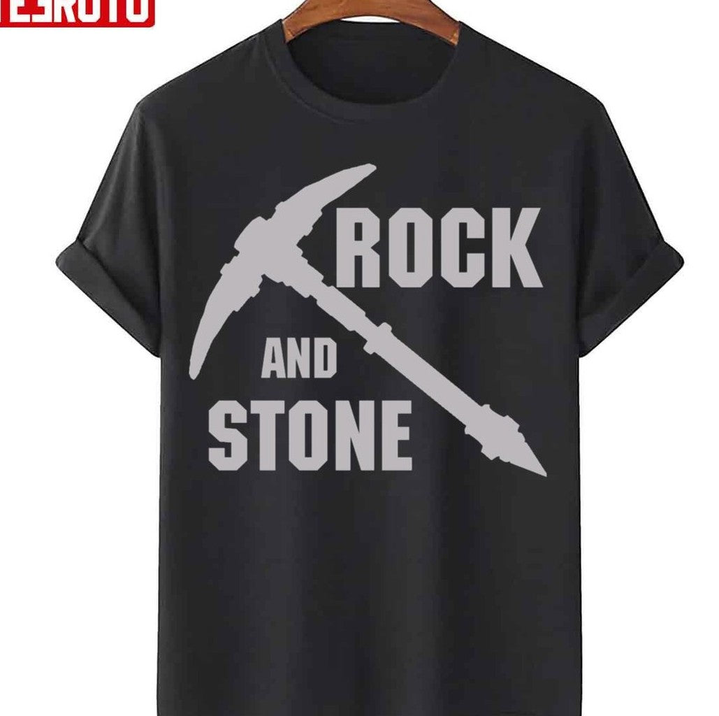 Rock And Stone Grey Unisex T-Shirt