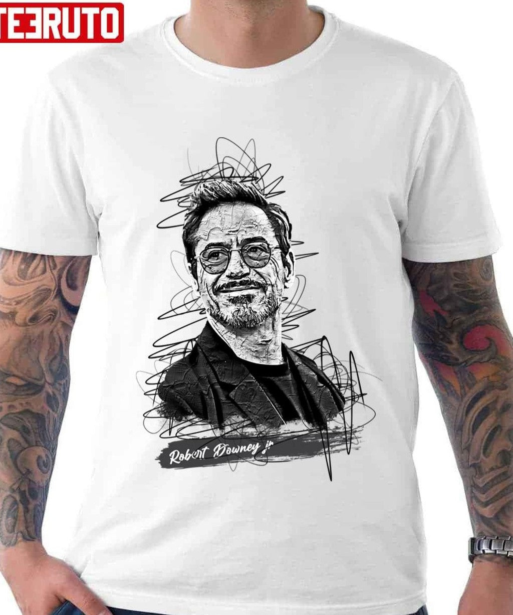 Sketch Of Robert Downey Jr Abstract Unisex T-shirt