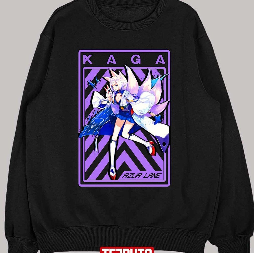 Purple Stripes Azur Lane Kaga Unisex T-shirt