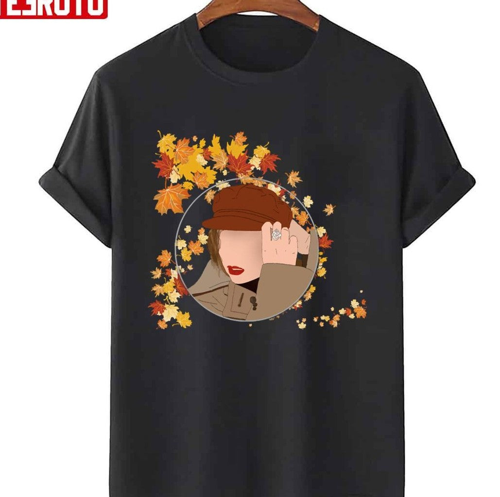 Autumn Leaves Taylor Swift Version Red Unisex T-Shirt