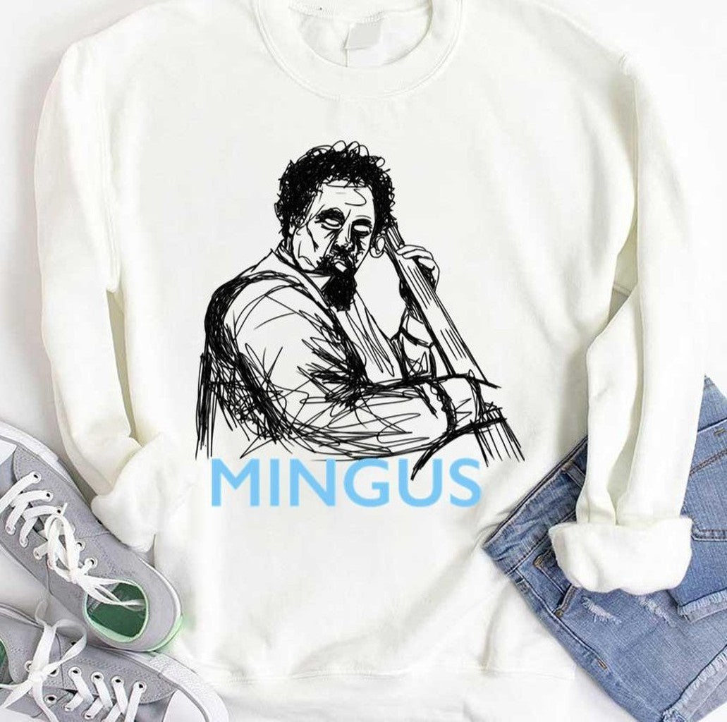 Music Retro Charles Mingus Sketch Public Figure Flea Groove Unisex T-Shirt