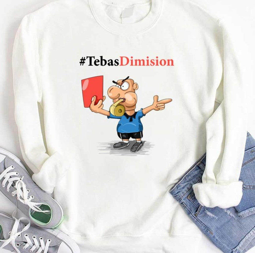 Tebas Dimision Referee Holds Up The Red Card Unisex T-Shirt