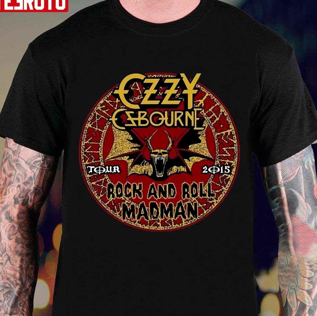 Rock And Roll Mad Man Ozzy Osbourne Tour 2015 Unisex T-Shirt