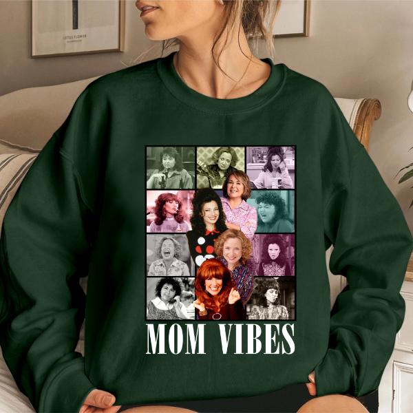 Mom Vibes Retro Mom Vibes Sitcom Mom Sweatshirt Cool Mom Gifts Mother's Day Gift Sweatshirt