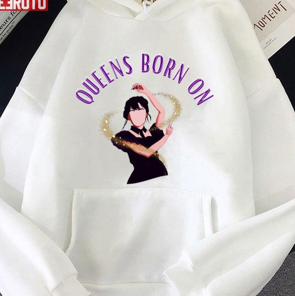 Queens Born On Wednesday Dancing Wednesday Addams Netflix Unisex T-Shirt