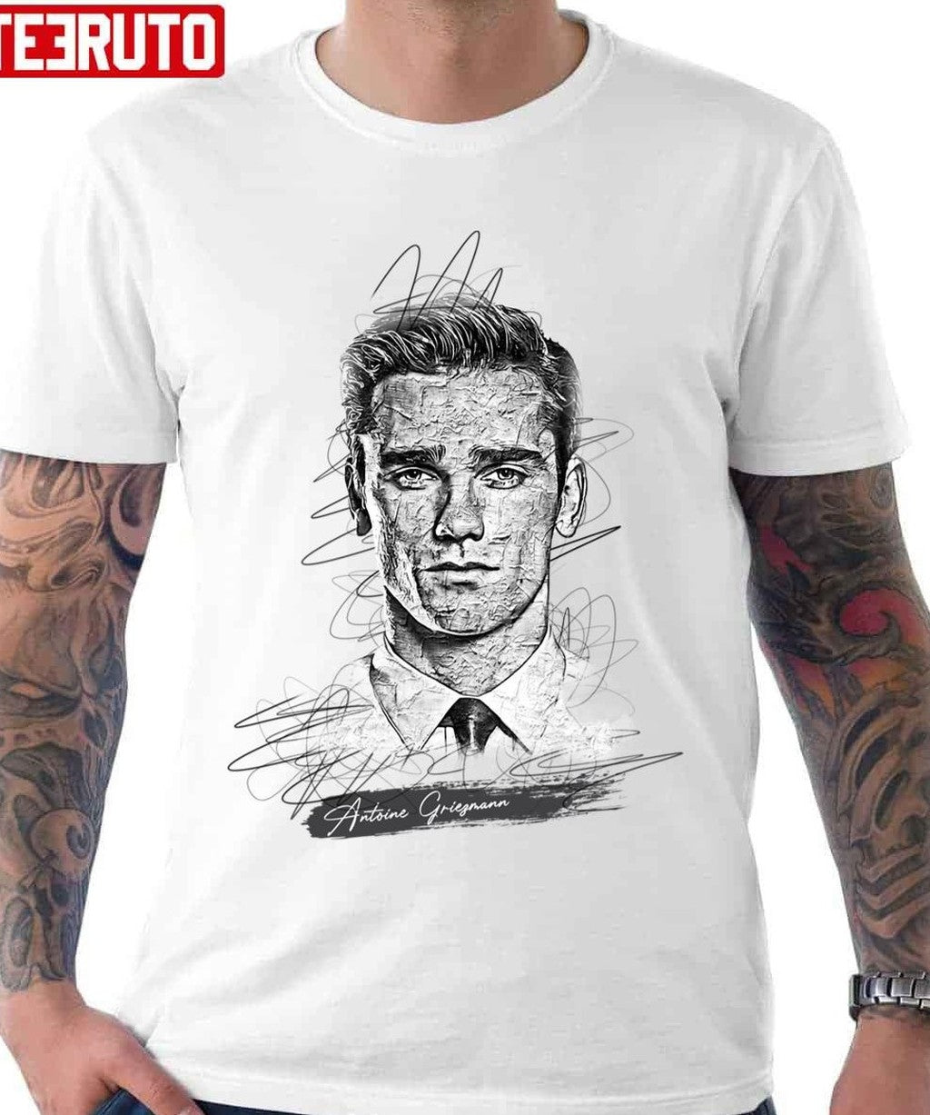 Antoine Griezmann Abstract Sketch Art Football Unisex Hoodie