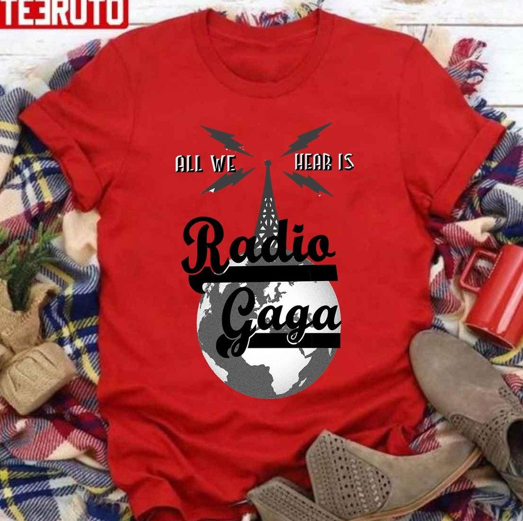 Around The World Radio Gaga Queen Band Unisex T-shirt