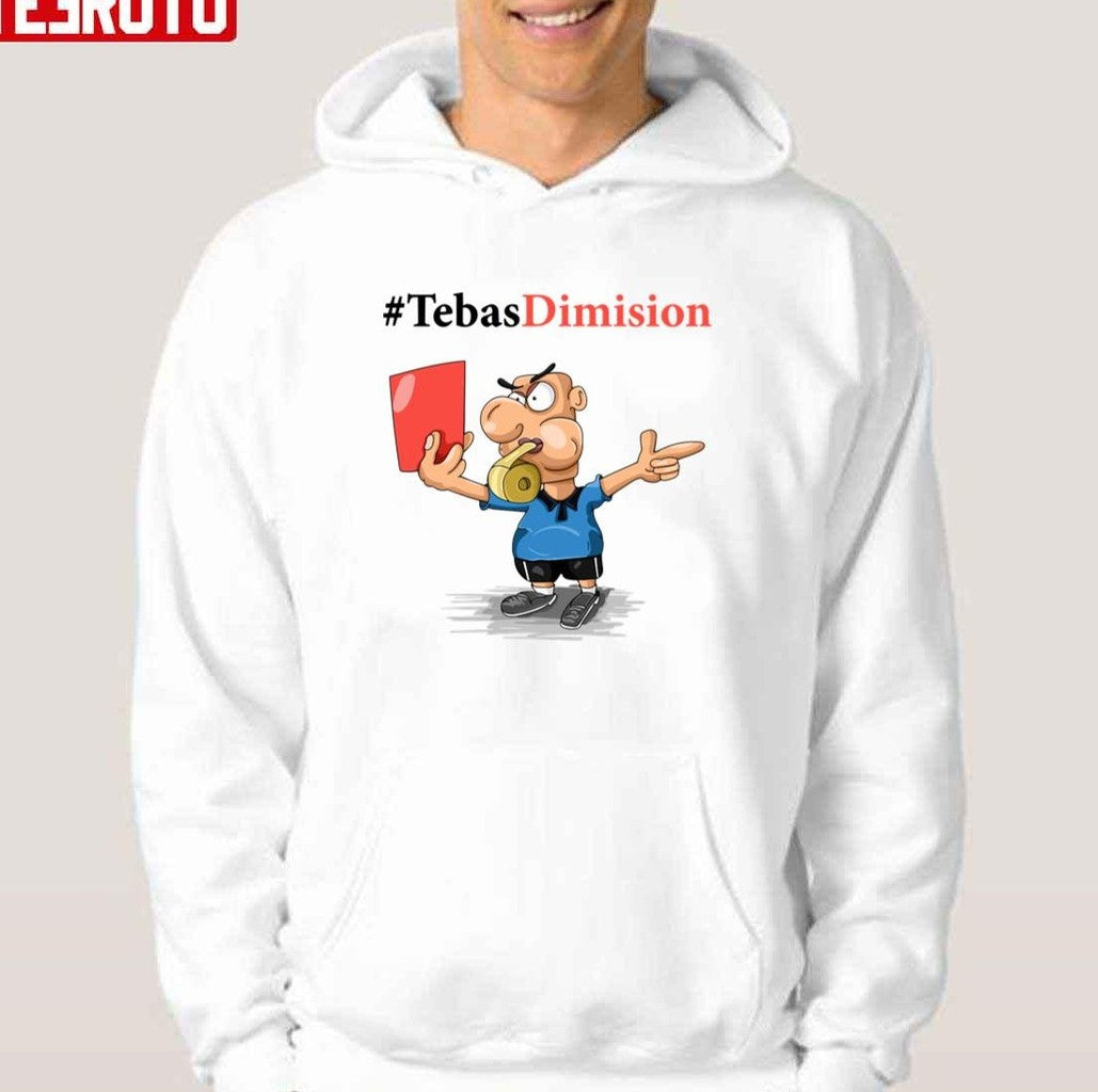 Tebas Dimision Referee Holds Up The Red Card Unisex T-Shirt