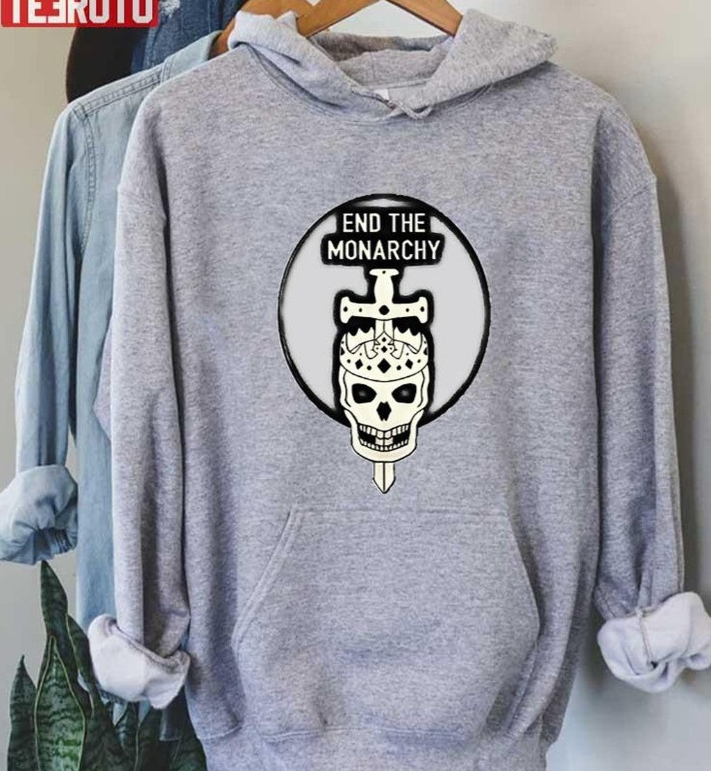 Anti Monarchy Skull And Crown Unisex T-Shirt