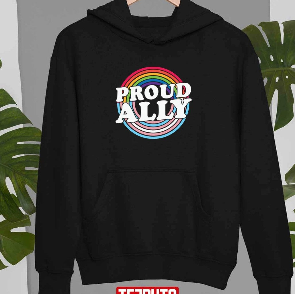 Proud Ally Retro Unisex T-Shirt