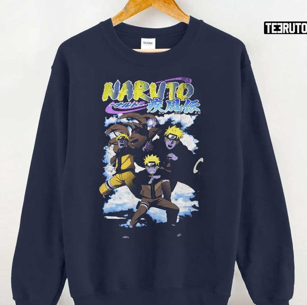 Naruto Anime 90s Vintage Inspired Unisex Sweatshirt