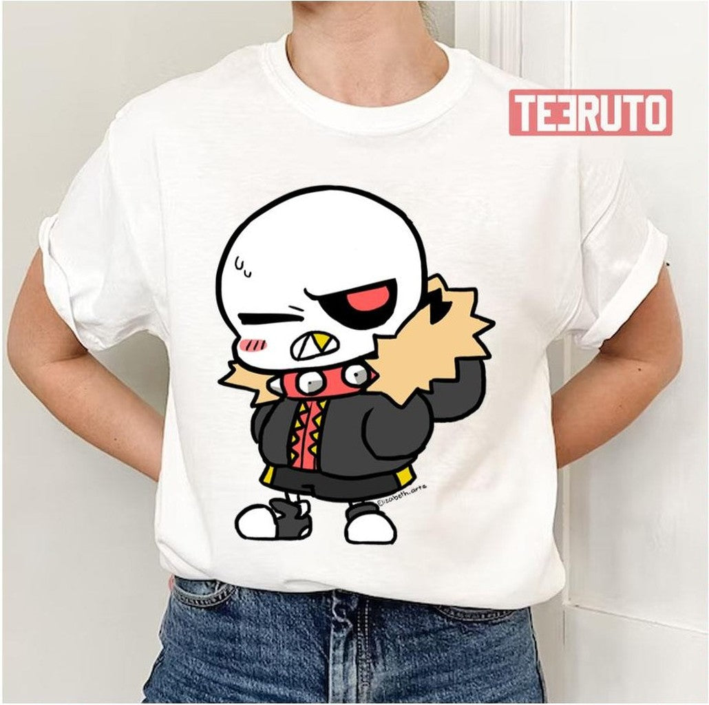 Red Sans Chibi Angry Undertale Unisex T-Shirt