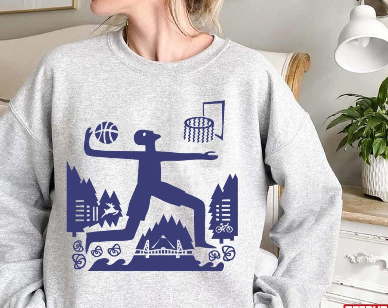 Portland Trail Blazers Inspired Art Unisex Sweatshirt