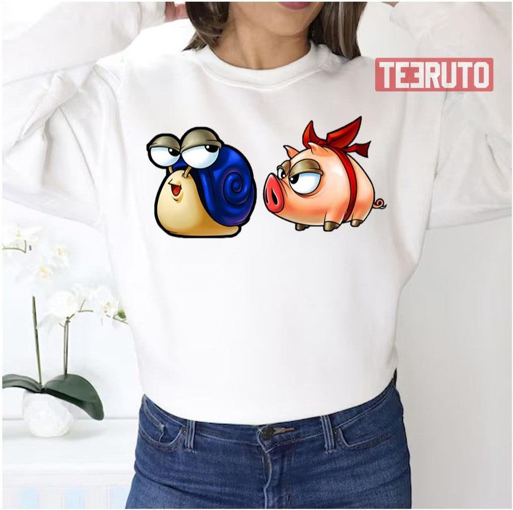Red Ribbon Pig Blue Snail Maplestory Unisex Sweatshirt