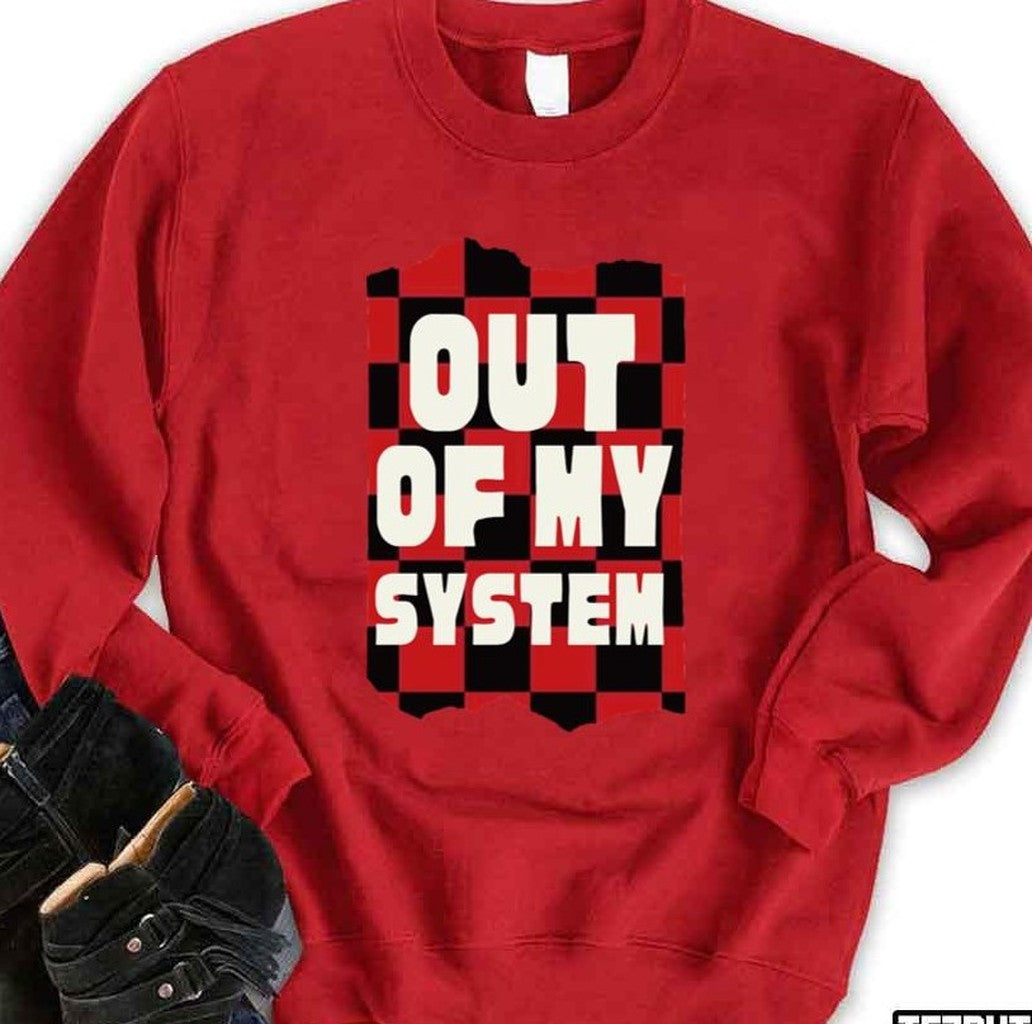 Out Of My System Louis Tomlinson Checkered Design Unisex T-Shirt