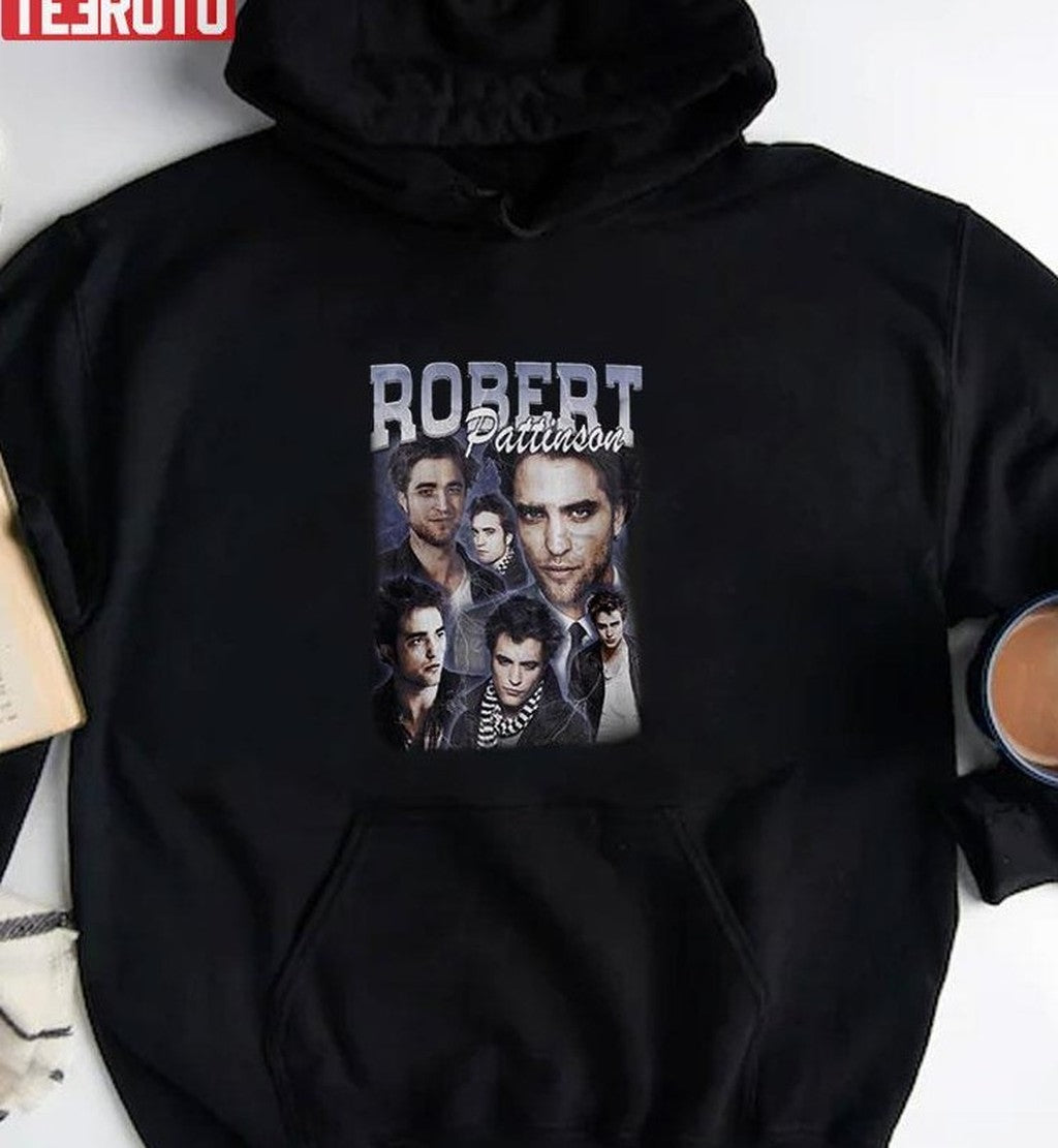 Robert Pattinson Robert Pattinson Printed Graphic Edward Cullen Fan Rap Hiphop Vintage Unisex T-Shirt