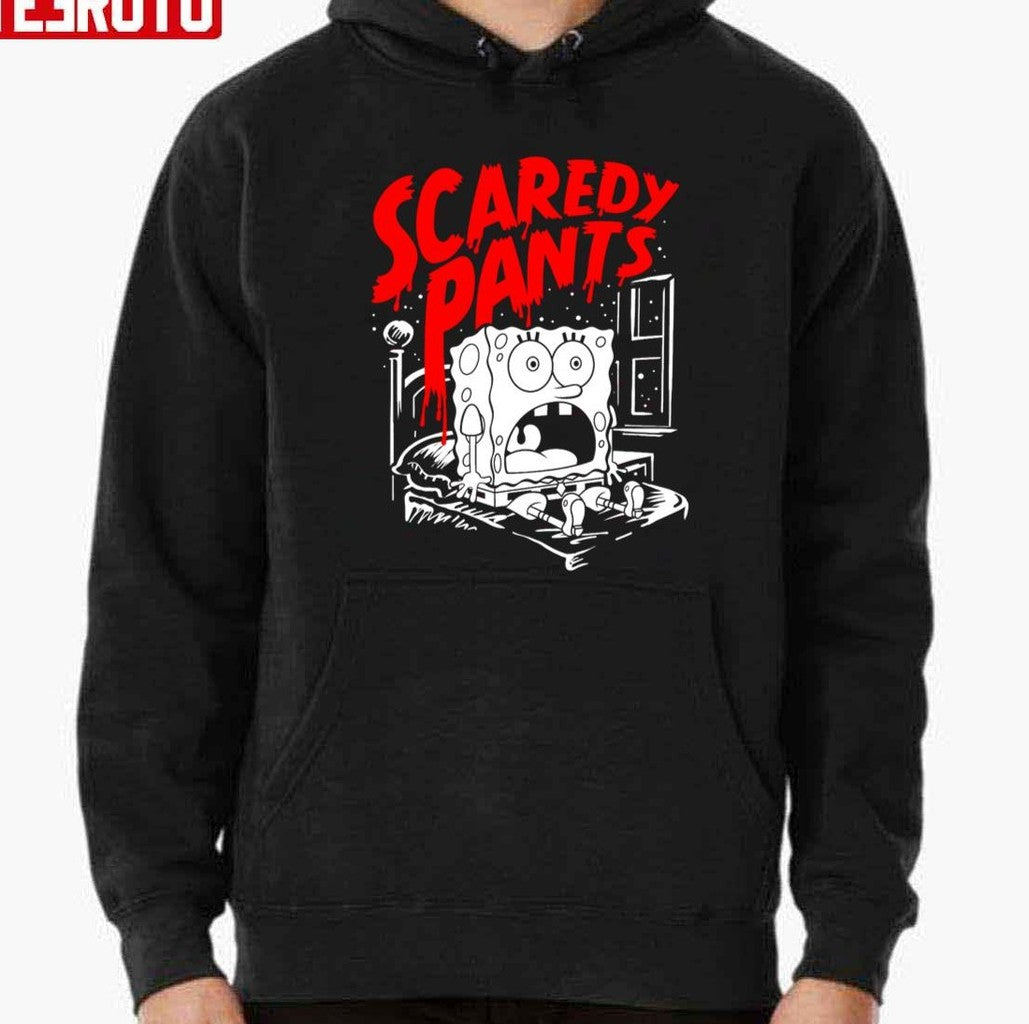 Scaredy Pants Horrified Halloween Spongebob Unisex T-Shirt