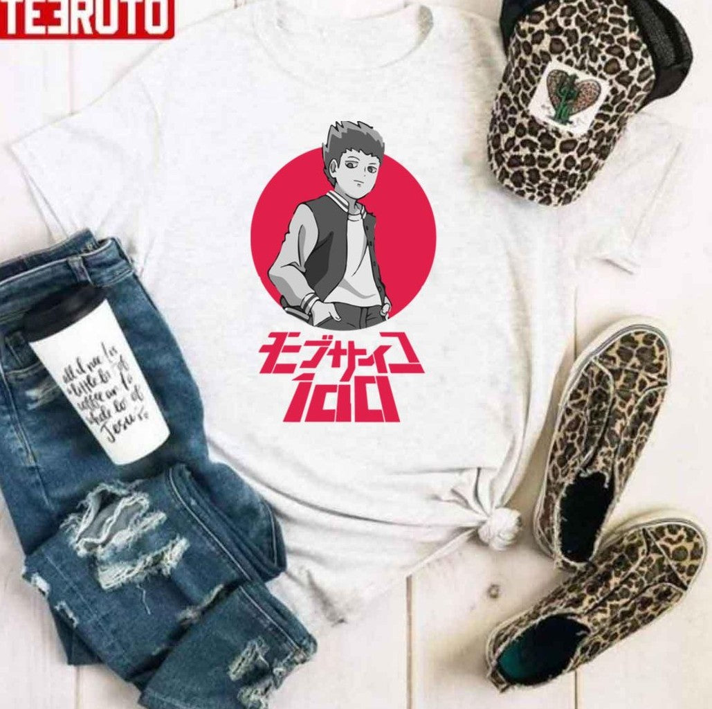 Sho Suzuki Mp100 Red Graphic Mob Psycho 100 Unisex Hoodie