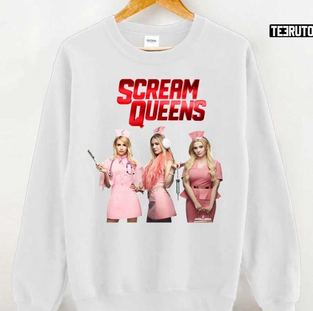 Beautiful Scream Queens Halloween Movie Vintage Unisex T-shirt