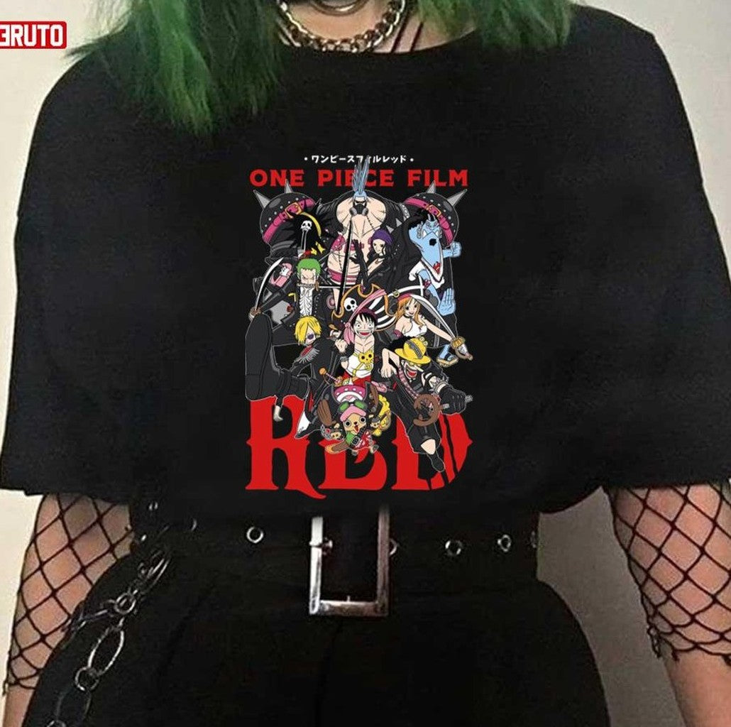 Mugiwara Crew Special One Piece Film Red Character Unisex T-shirt