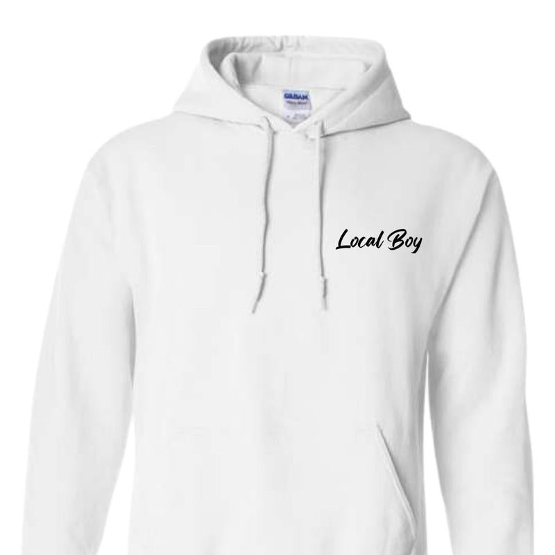 Local Boy Outfitters Hoodie Classic Camouflage Design Featuring a Dog and Moon Graphic, Ideal for Nature Lovers and Outdoor Style